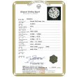 モニッケンダム　PT1000 ダイアイリリング 0.438ct 3.50g　鑑定書(1)