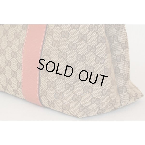 グッチ　バンブートート　232947　486628　ベージュ／ピンク　サイド下部