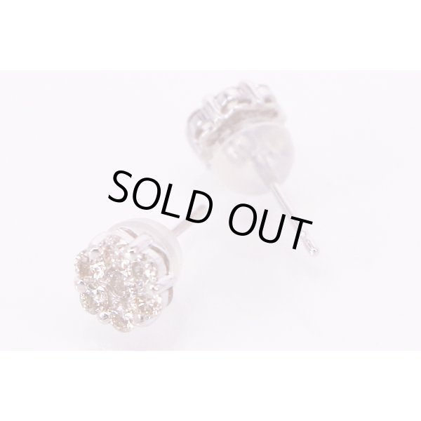 K18WG ダイアイリピアス 0.25ct*2 0.90g　裏面(1)