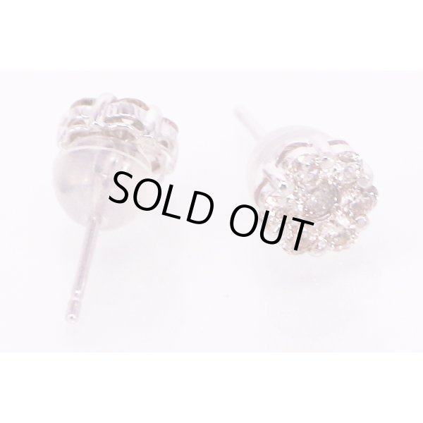 K18WG ダイアイリピアス 0.25ct*2 0.90g　裏面(2)