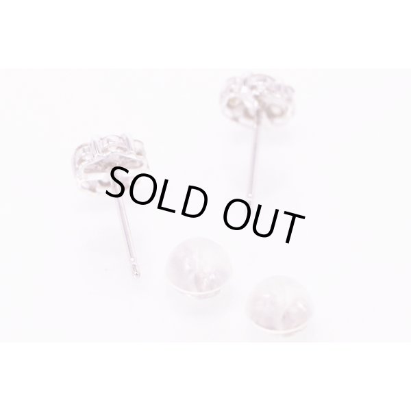 K18WG ダイアイリピアス 0.25ct*2 0.90g　キャッチ(2)