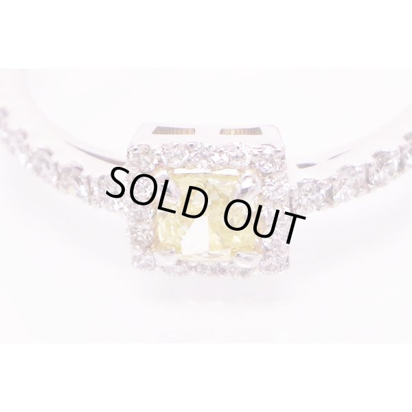 PT900 ダイアイリリング 0.404ct 0.25ct 2.90g　拡大