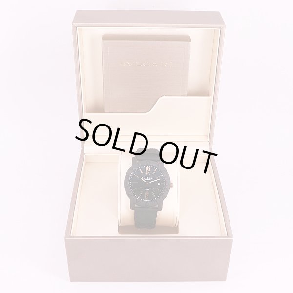 ブルガリ　カーボンゴールド　BB40　BCGLD/N　黒文字盤　箱