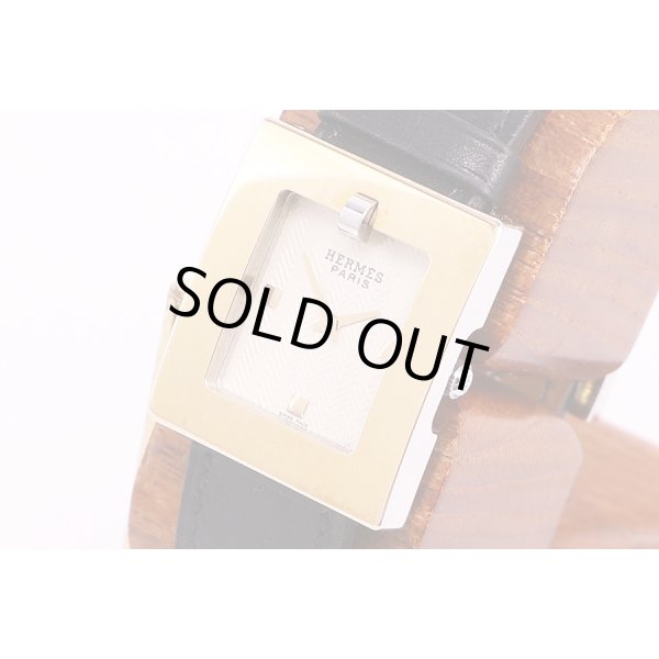 エルメス　ベルトウオッチ　BE1.220　コンビ　白文字盤　サイド拡大