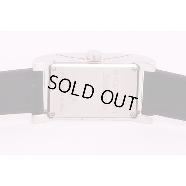 ブルガリ　レッタンロゴ　RT39SL　銀文字盤　裏面拡大