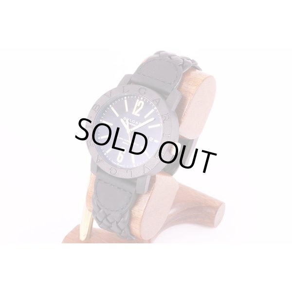 ブルガリ　カーボンゴールド　BB40　BCGLD/N　黒文字盤　サイド