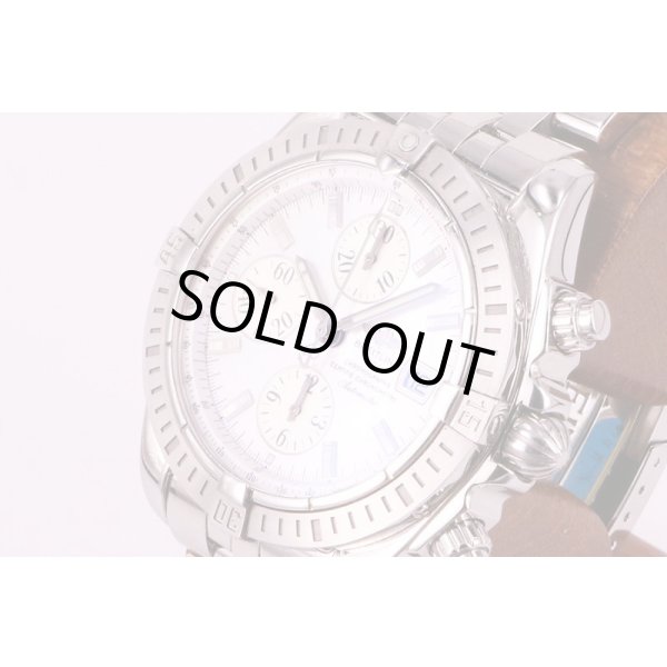 ブライトリング　クロノマット　エボリューション　A13356 　白シェル文字盤　サイド拡大