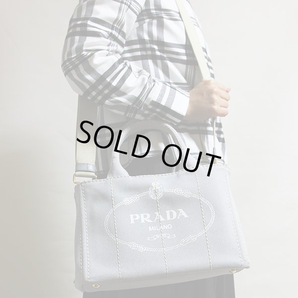 プラダ　カナパ　トートバック　1BG439　NUBE　持ったイメージ(2)