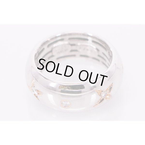 K18WG ダイアイリリング 0.27ct 10.20g　内側