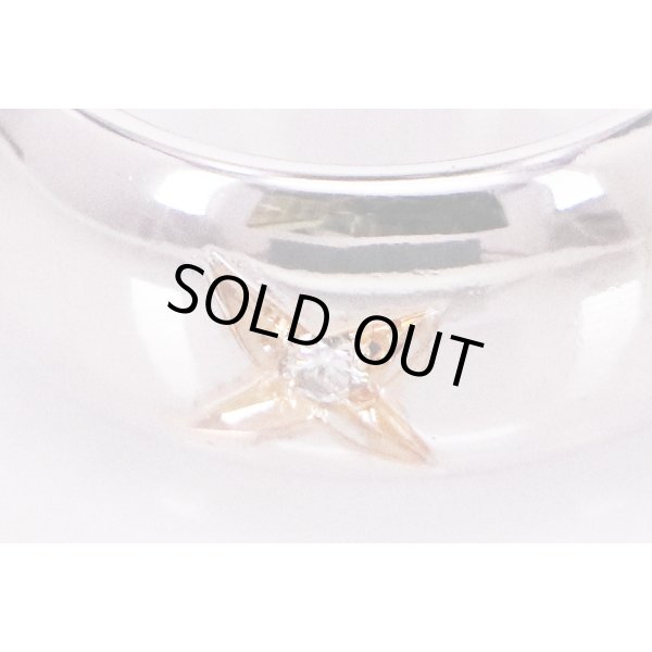 K18WG ダイアイリリング 0.27ct 10.20g　拡大