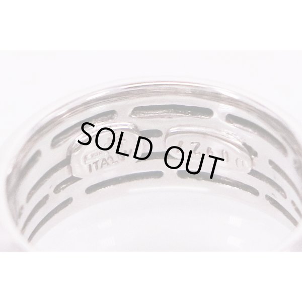 K18WG ダイアイリリング 0.27ct 10.20g　刻印