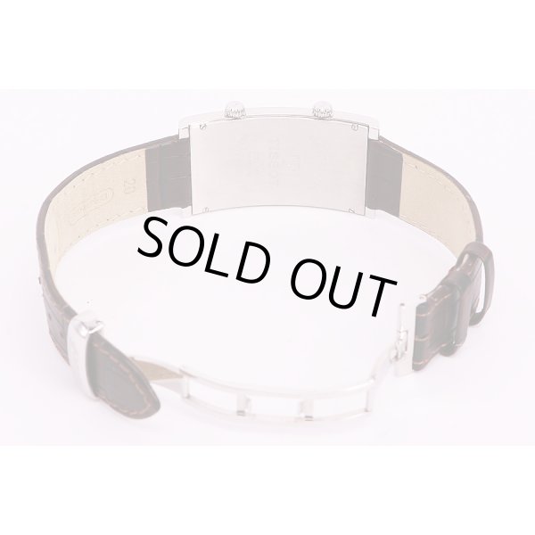 ティソ　バナナウォッチ　Z182/282　デュアルタイム　白文字盤　革ベルト