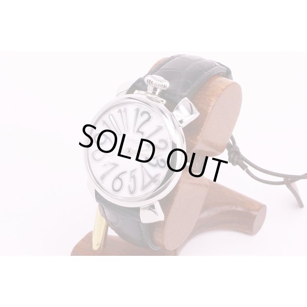 ガガ・ミラノ　マニュアーレ40　5020　白シェル文字盤　サイド