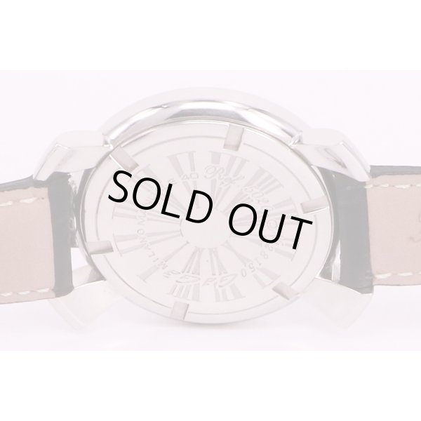 ガガ・ミラノ　マニュアーレ40　5020　白シェル文字盤　裏面拡大