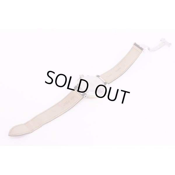 カルティエ　パシャC　コンビパワーリザーブ　1033　白文字盤　革ベルト状態