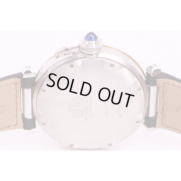 カルティエ　パシャC　コンビパワーリザーブ　1033　白文字盤　裏面拡大