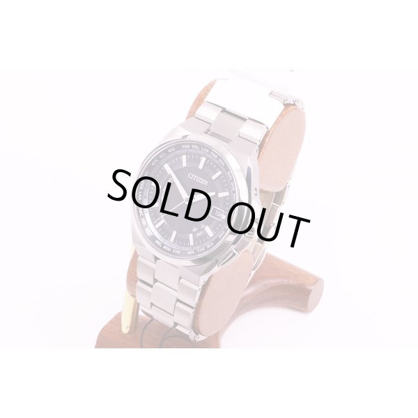 シチズン　CB0120-55E　電波エコドライブ　ワールドタイム　黒文字盤　サイド