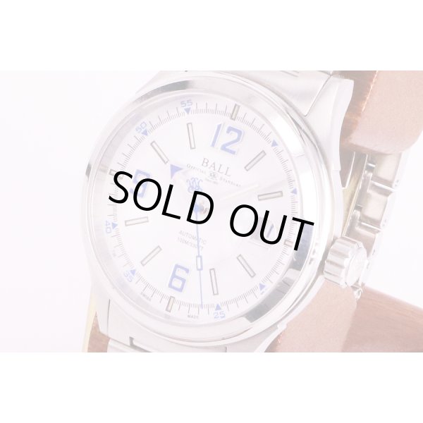 ボール　レーサー　NM2088C-S2J-WHBE　白文字盤　青インデックス　サイド拡大