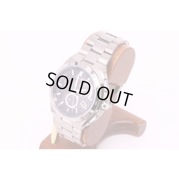 シチズン　アテッサ　E610-T018505　電波エコドライブ　黒文字盤　サイド