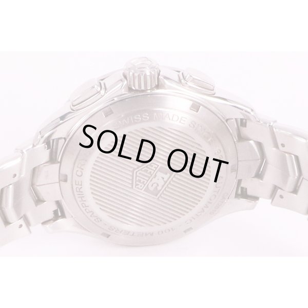 タグホイヤー　リンク　クロノグラフ　CAT2010　黒文字盤　裏面拡大