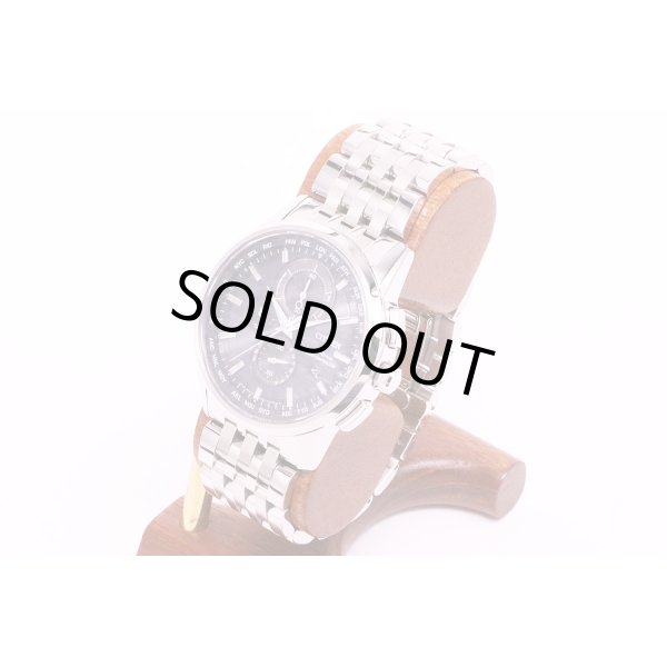 シチズン　AT8110-53　電波エコドライブ　海外モデル　黒文字盤　サイド