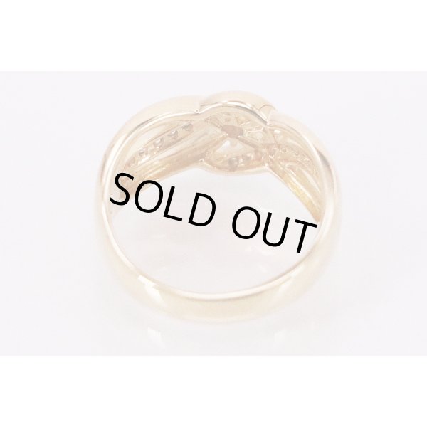 タサキ　K18 ダイアイリリング 0.30ct 6.30g　内側