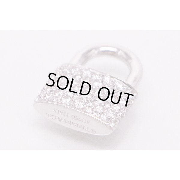 ティファニー 750WG ロック ペンダント ネックレス 8.30g 拡大