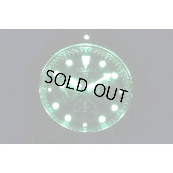 セイコー　プロスペック　エアダイバー 200m　クロノ　SBDL049  V175-0AD0　黒文字盤　ライト暗闇