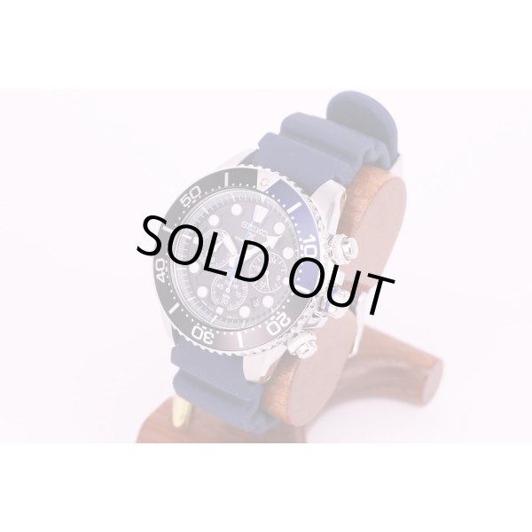 セイコー　プロスペック　エアダイバー 200m　クロノ　SBDL049  V175-0AD0　黒文字盤　サイド