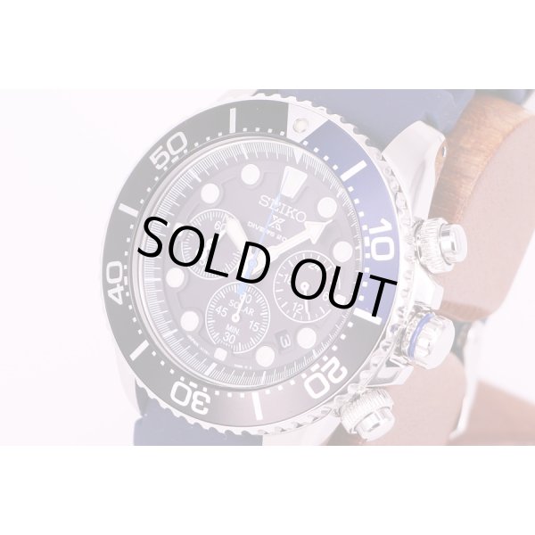 セイコー　プロスペック　エアダイバー 200m　クロノ　SBDL049  V175-0AD0　黒文字盤　サイド拡大