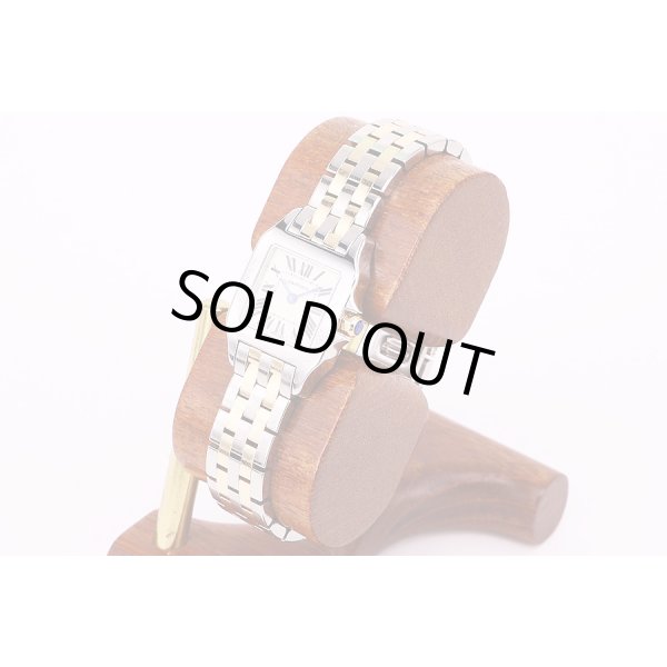 カルティエ　サントス　ドゥモワゼルコンビ　2698　白文字盤　サイド