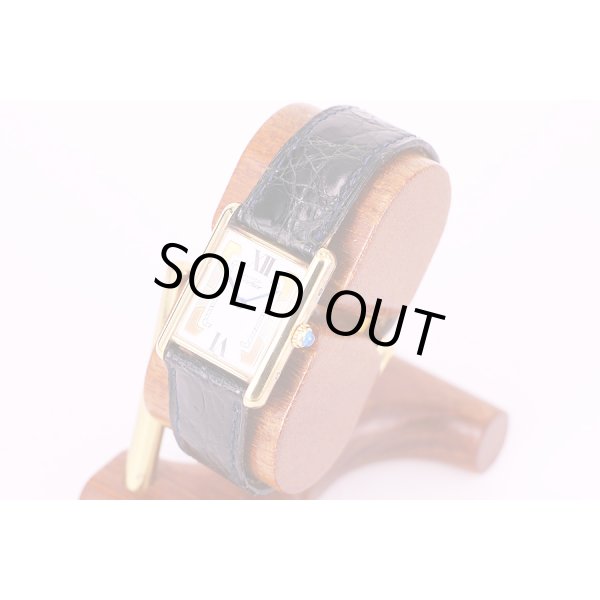 カルティエ　タンク　ベルメイユ　白文字盤　サイド