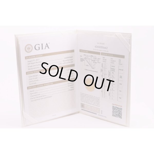 俄　PT950 ダイアイリリング 0.27ct 3.80g　鑑定書(2)