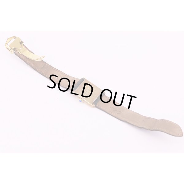 カルティエ　タンク　ベルメイユ　白文字盤　革ベルト状態(3)