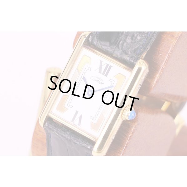 カルティエ　タンク　ベルメイユ　白文字盤　サイド拡大