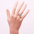 ポンテヴェキオ　K18WG ダイアイリリング 0.12ct 11.00g　装着イメージ
