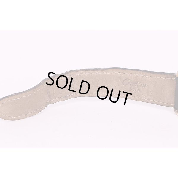 カルティエ　タンク　ベルメイユ　白文字盤　革ベルト状態(1)