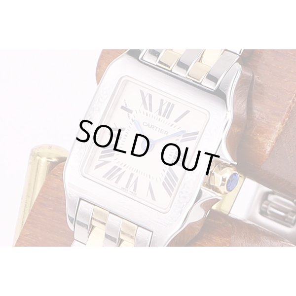 カルティエ　サントス　ドゥモワゼルコンビ　2698　白文字盤　サイド拡大