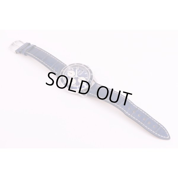 ジン　103.A.SA.B  青文字盤　革ベルト状態(2)