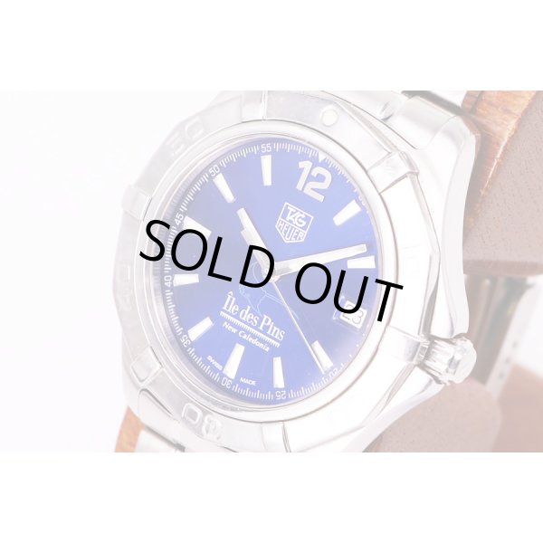 タグホイヤー　アクアレーサー　WAF211T　青文字盤　イルデパン限定　サイド拡大