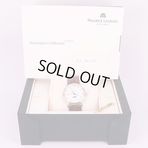 モーリス・ラクロア　MP6347　トリプルカレンダー　ムーンフェイス　黒文字盤　箱、証明書