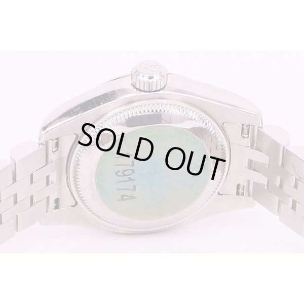 ロレックス　179174G　D271368　黒コンピュータ文字盤　10P　裏面拡大