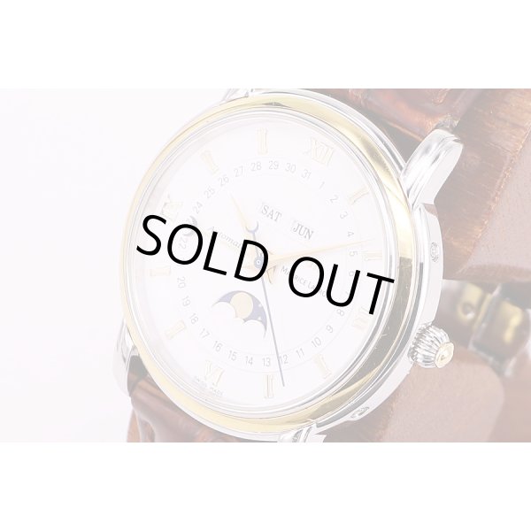 モーリス・ラクロア　MP6347　トリプルカレンダー　ムーンフェイス　黒文字盤　サイド拡大