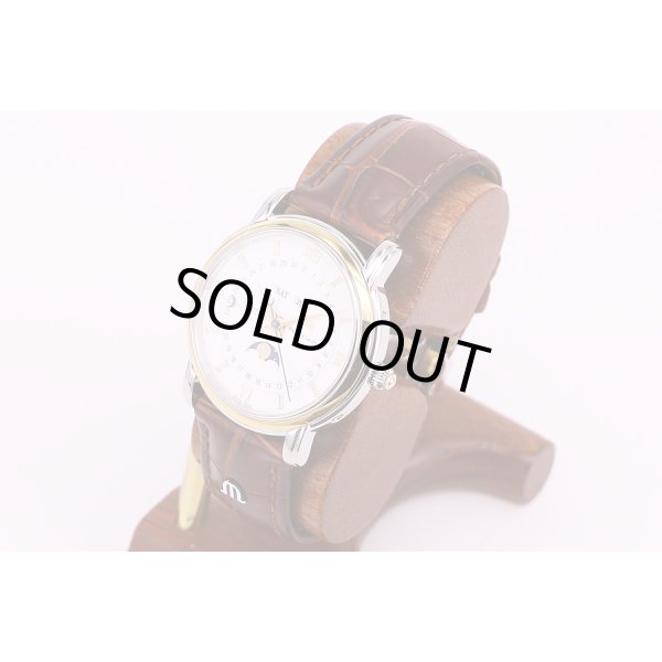 モーリス・ラクロア　MP6347　トリプルカレンダー　ムーンフェイス　黒文字盤　サイド