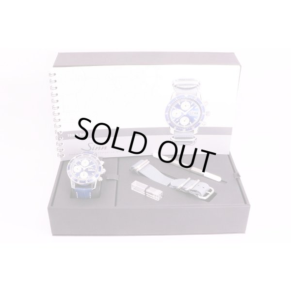 ジン　103.A.SA.B  青文字盤　箱　保証書　替ナイロンベルト