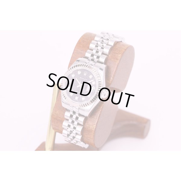 ロレックス　179174G　D271368　黒コンピュータ文字盤　10P　サイド