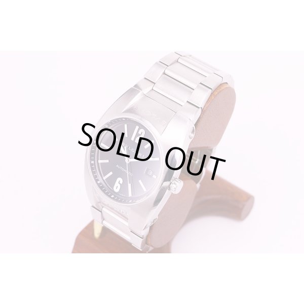 ブルガリ　エルゴン　EG40S　黒文字盤　サイド