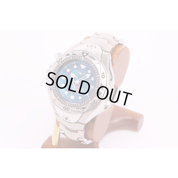 セイコー　プロスペック　スキューバマスター　ピピン　キネテック　200m　SBDW013　緑青文字盤　サイド