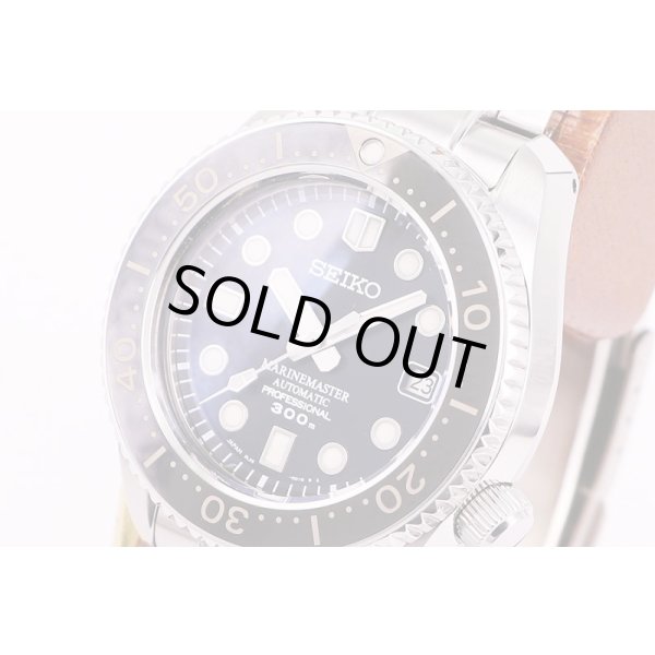 セイコー　プロスペック　マリンマスター　プロフェッショナル 300m　SBDX001　黒文字盤　サイド拡大