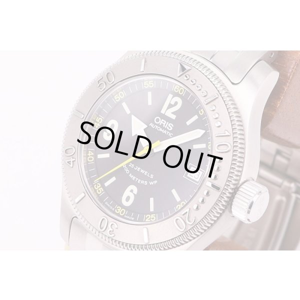 オリス　オリスダイバー　200m　7502-4184　黒文字盤　サイド拡大